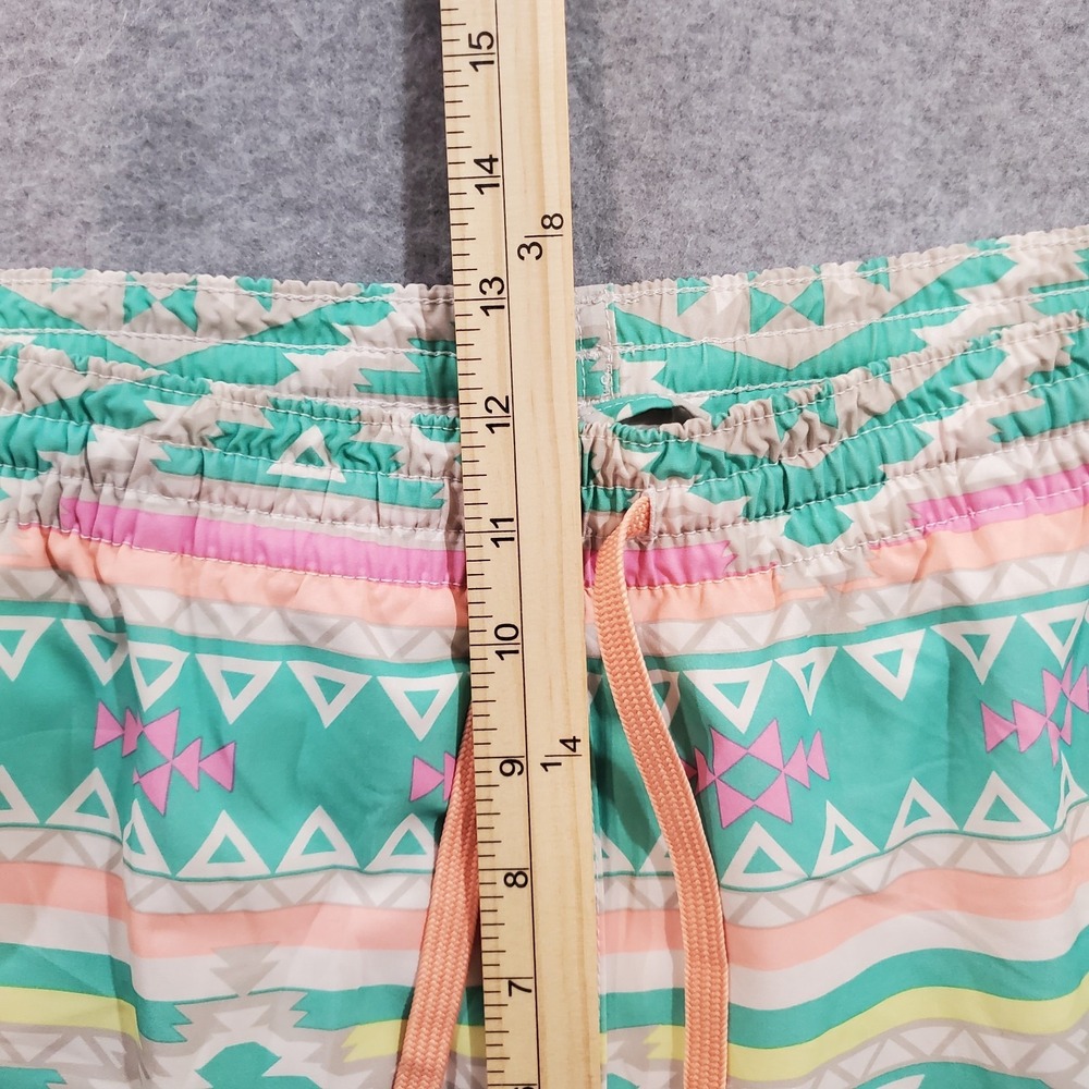 Chubbies 5.5" Swim Trunks Men's XL The En Fuegos Teal Orange Aztec Drawstring - Picture 4 of 12